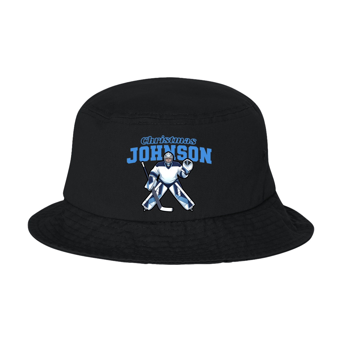 Bucket Cap — Name Arch in Black