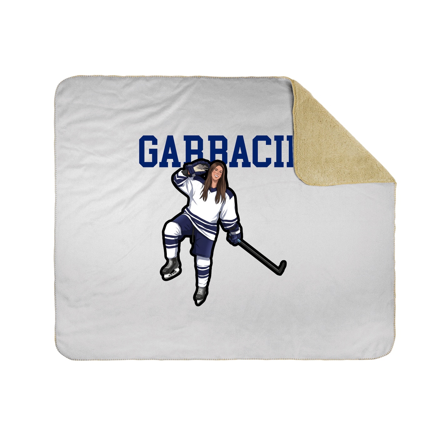 Throw Blanket — Shirsey in White