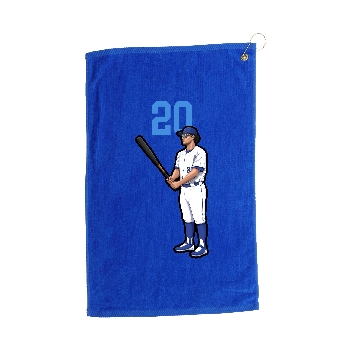 Golf Towel — Number Top in Royal
