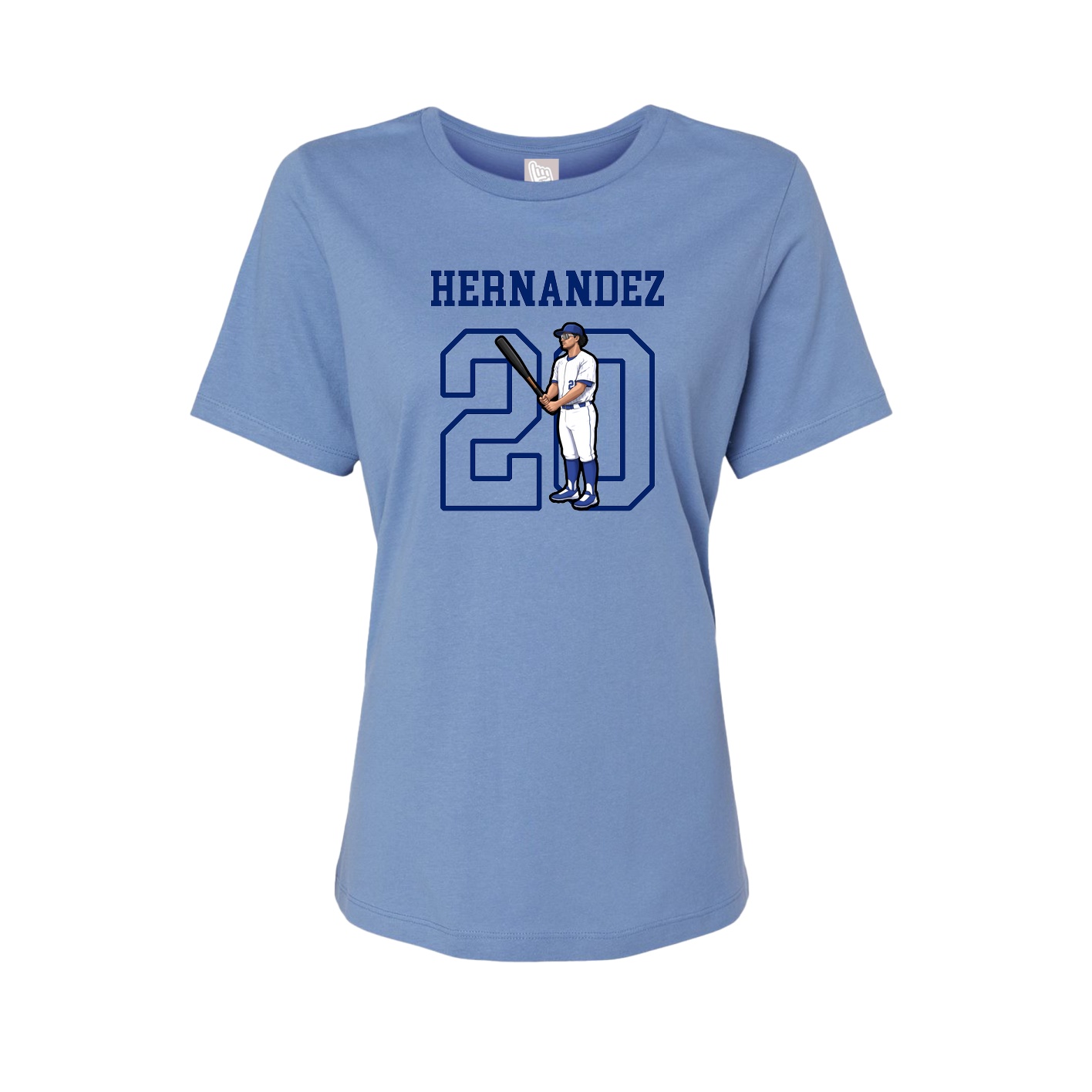 Fitted Women's Tee — Shirsey in Powder Blue