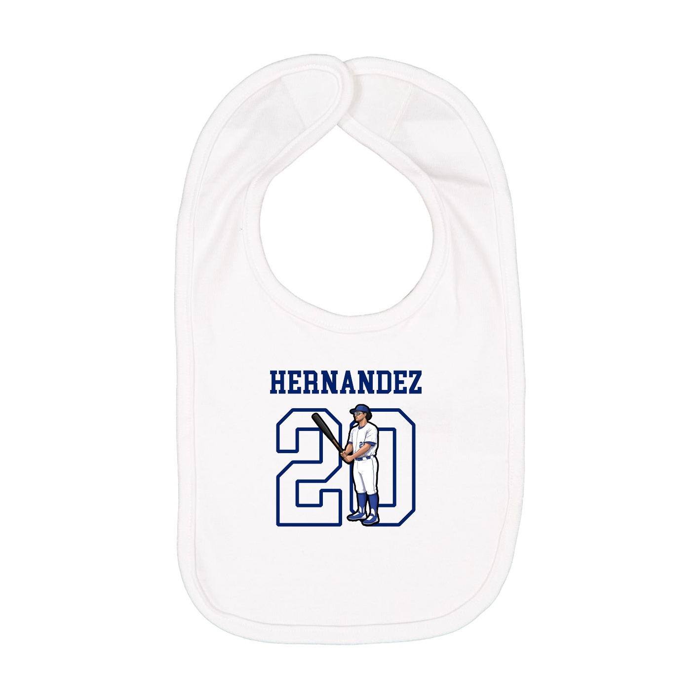 Infant Bib — Shirsey in White