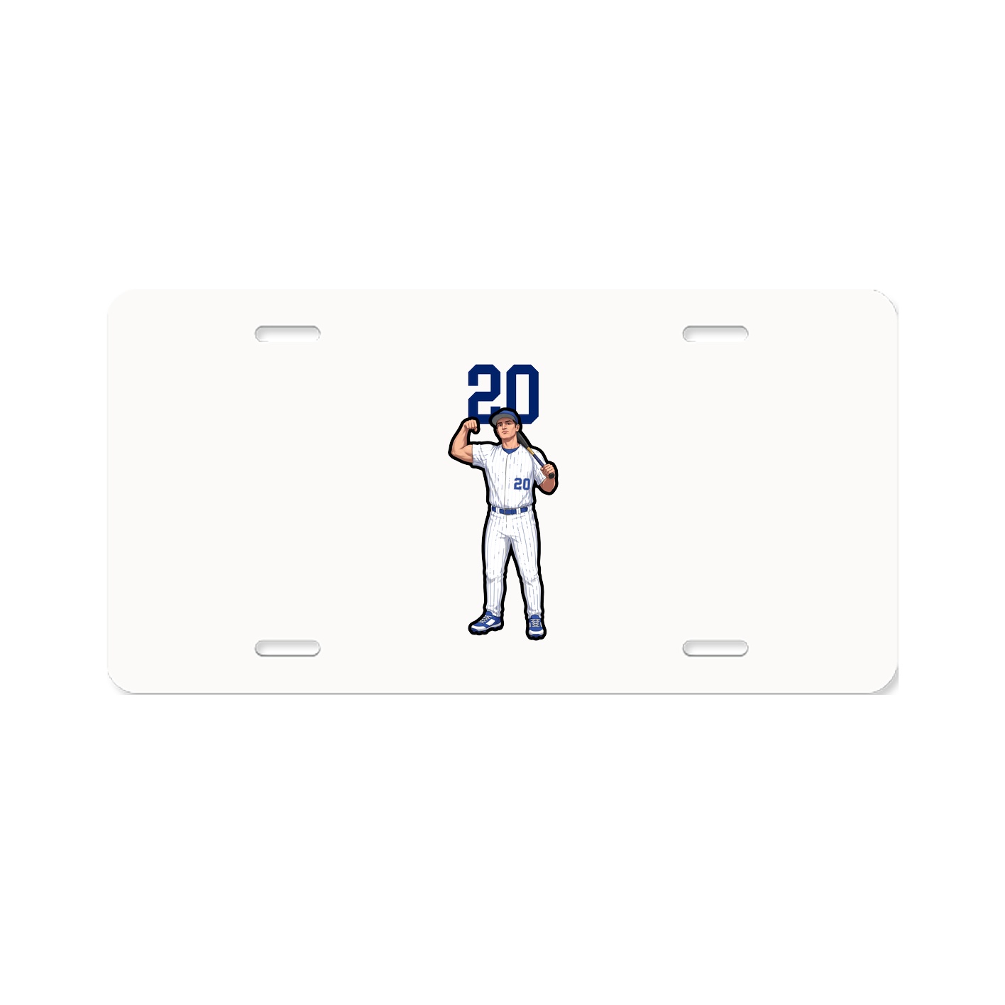 License Plate — Number Top in Classic