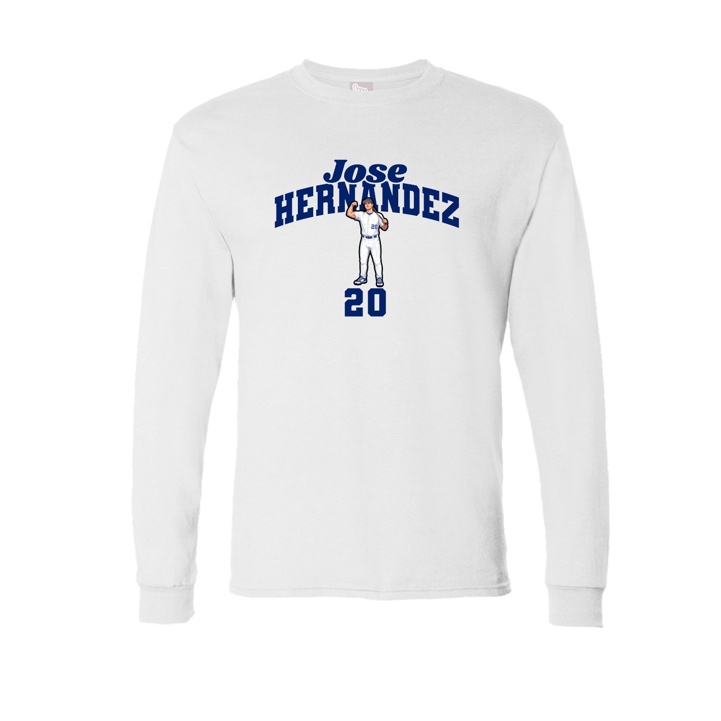 Long Sleeve Tee — Signature Arch in White