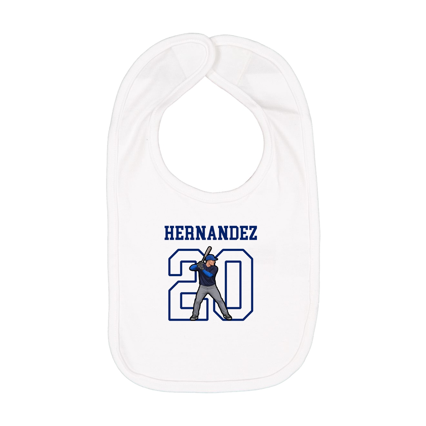 Infant Bib — Shirsey in White