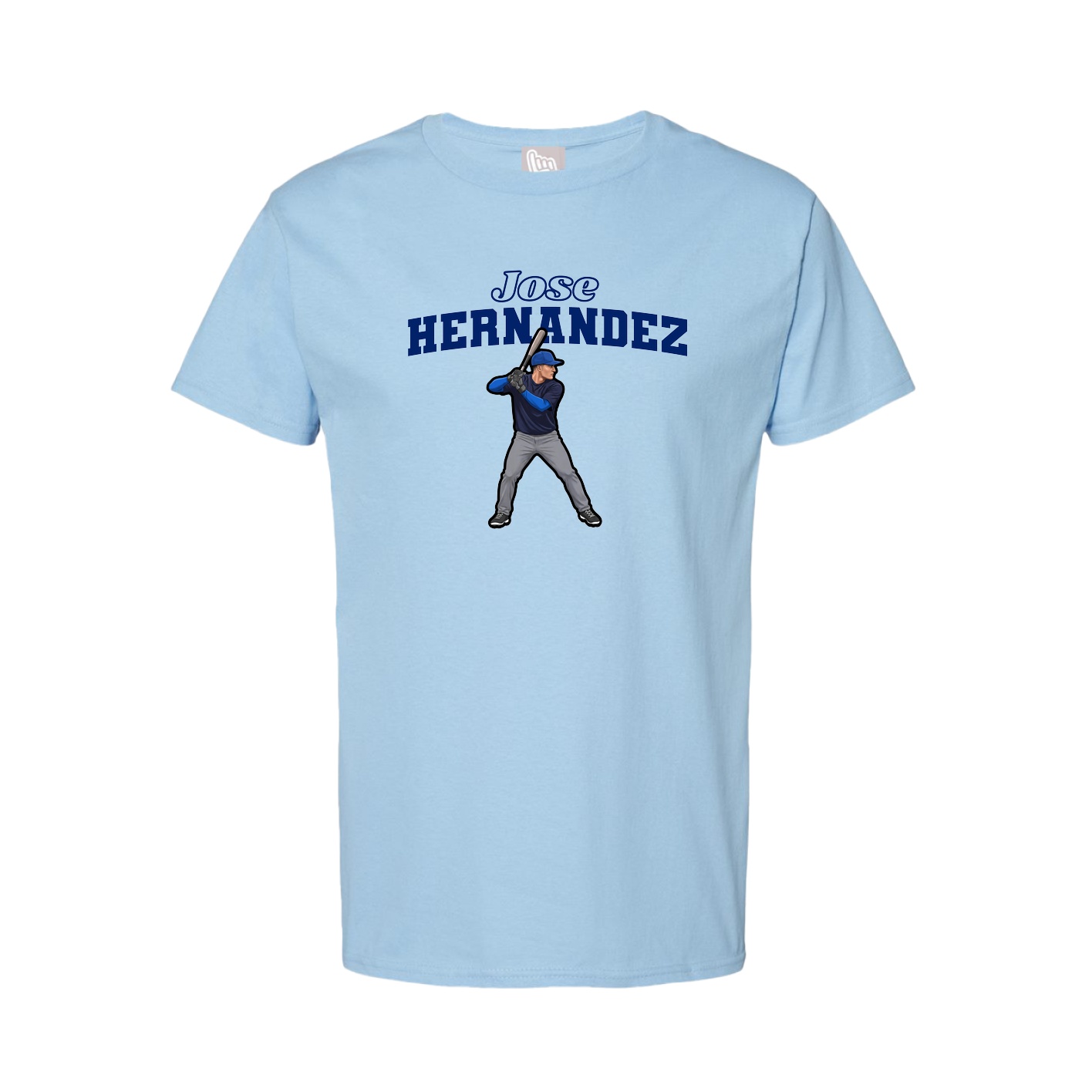 Tee — Name Arch in Light Blue