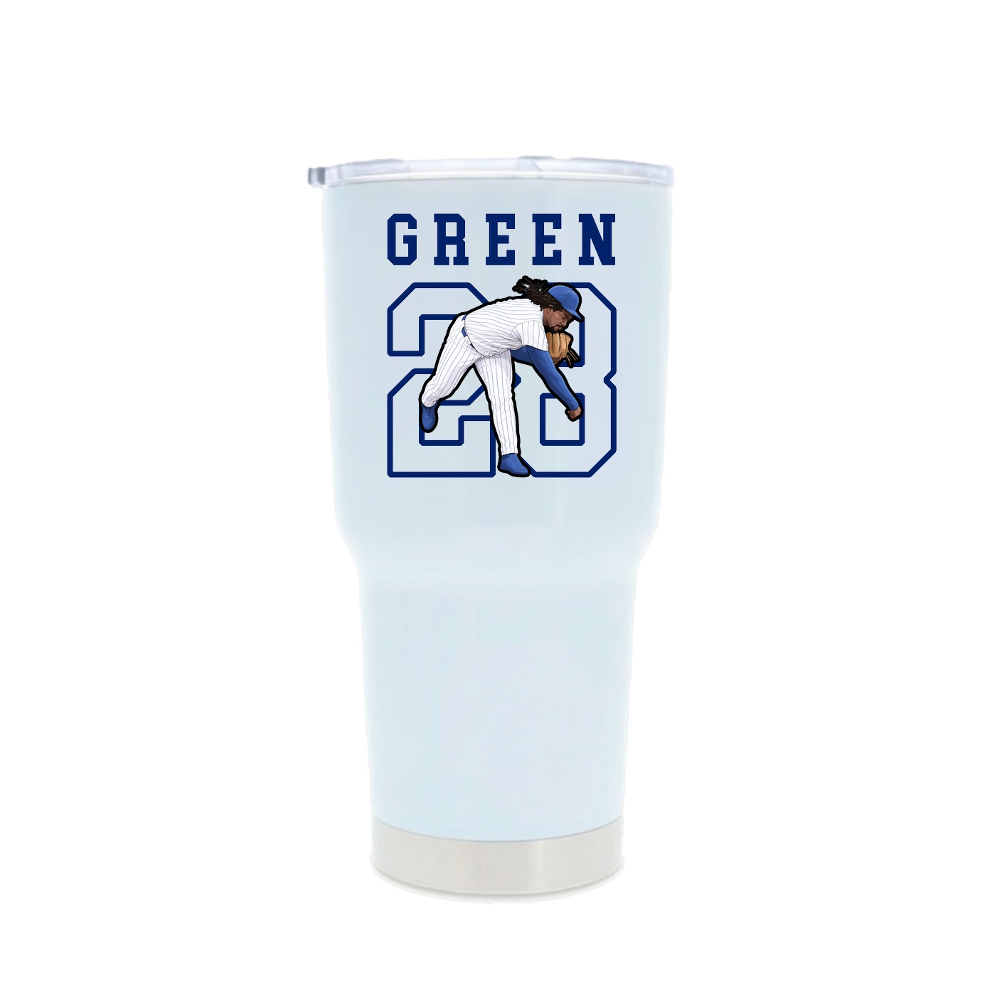 30oz Stainless Steel Tumbler — Shirsey in White