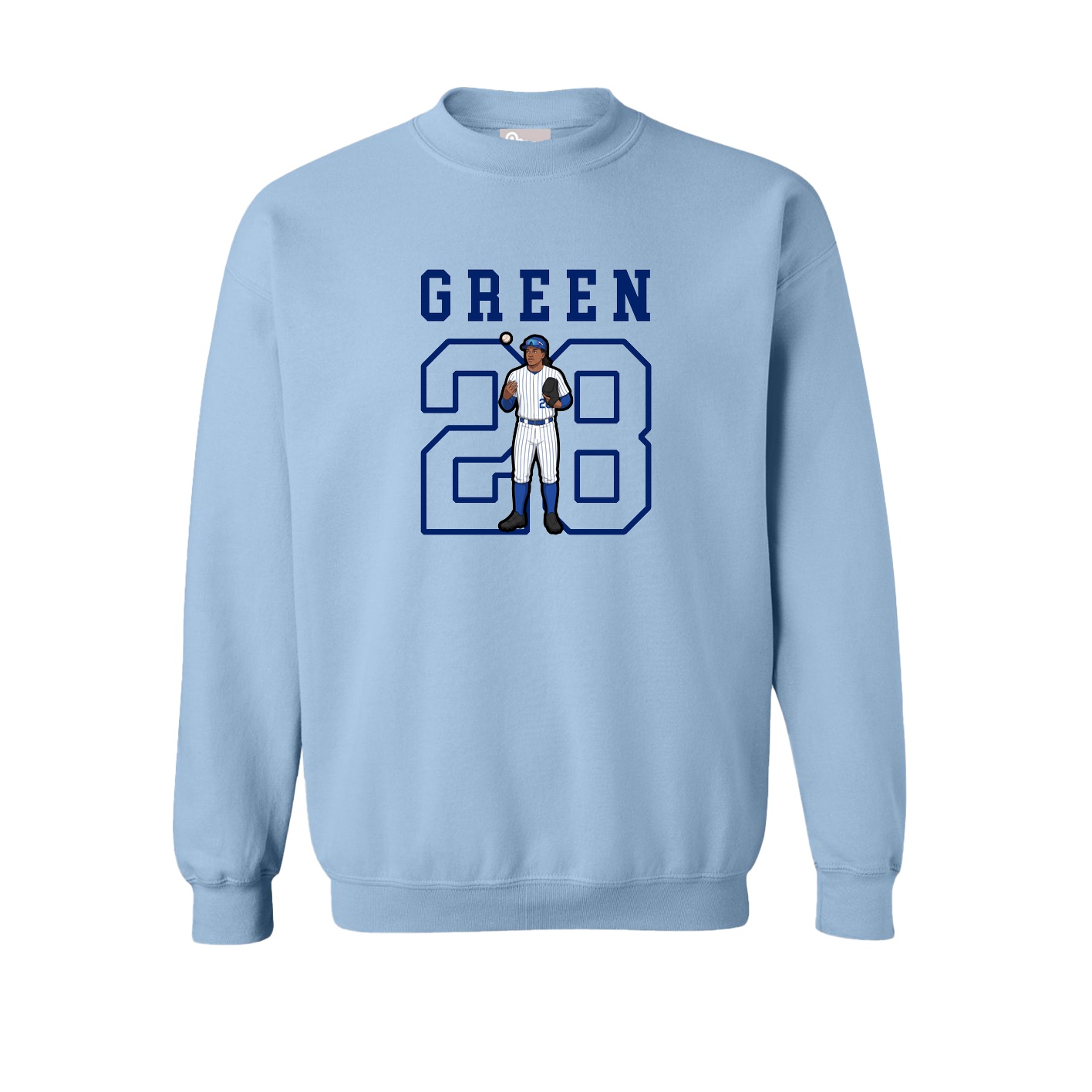 Fleece Crew — Shirsey in Light Blue