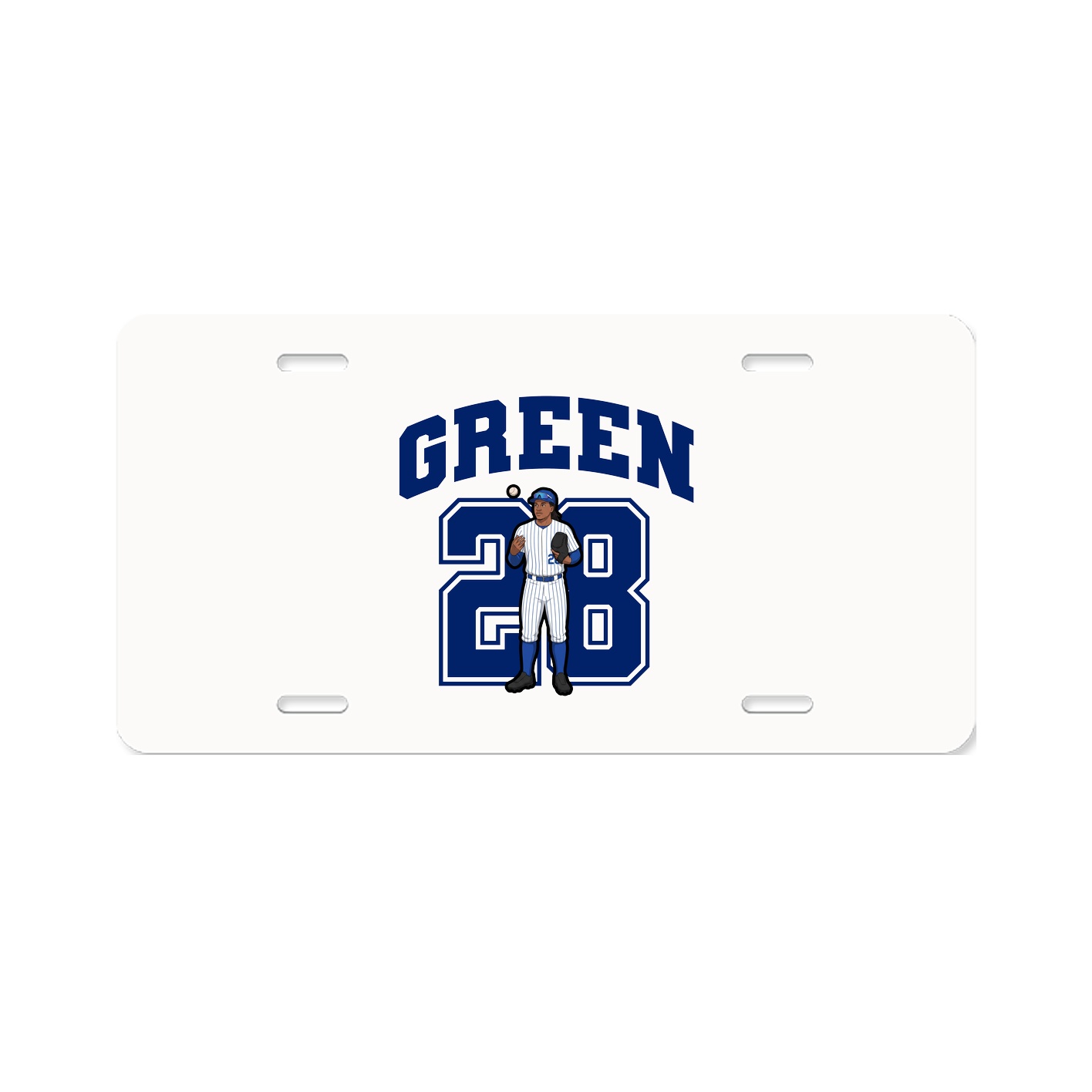 License Plate — Number in Classic