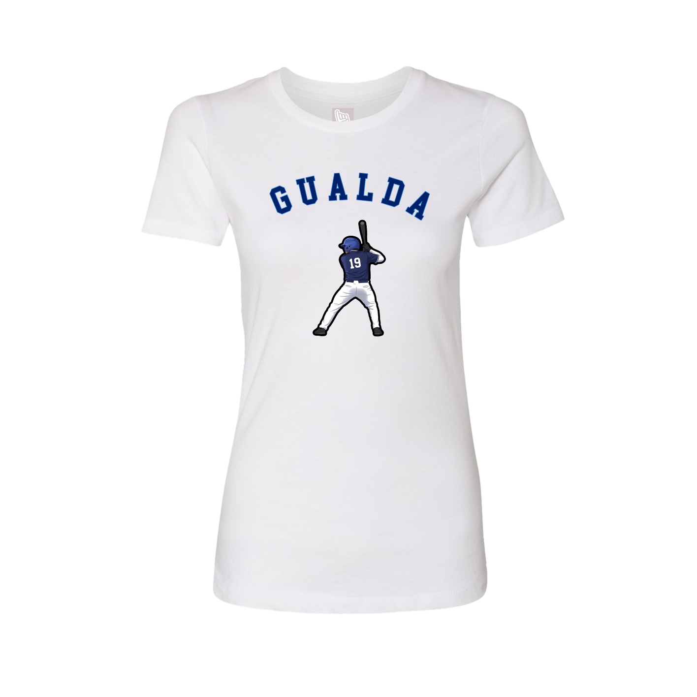 Fitted Women's Tee — Shirsey Arch in White