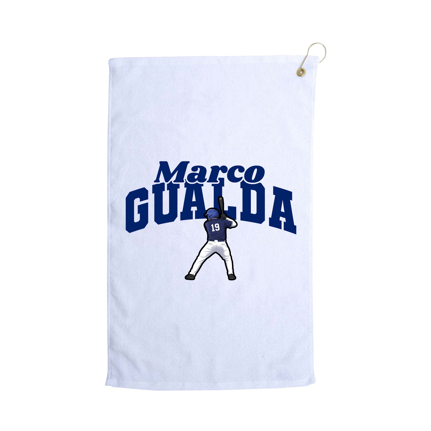 Golf Towel — Signature Arch in White