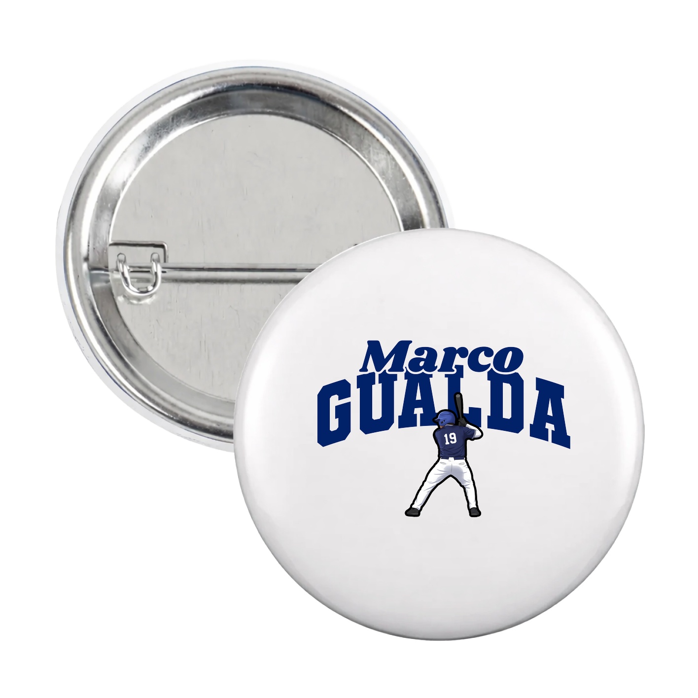 Game Day Button — Signature Arch in White