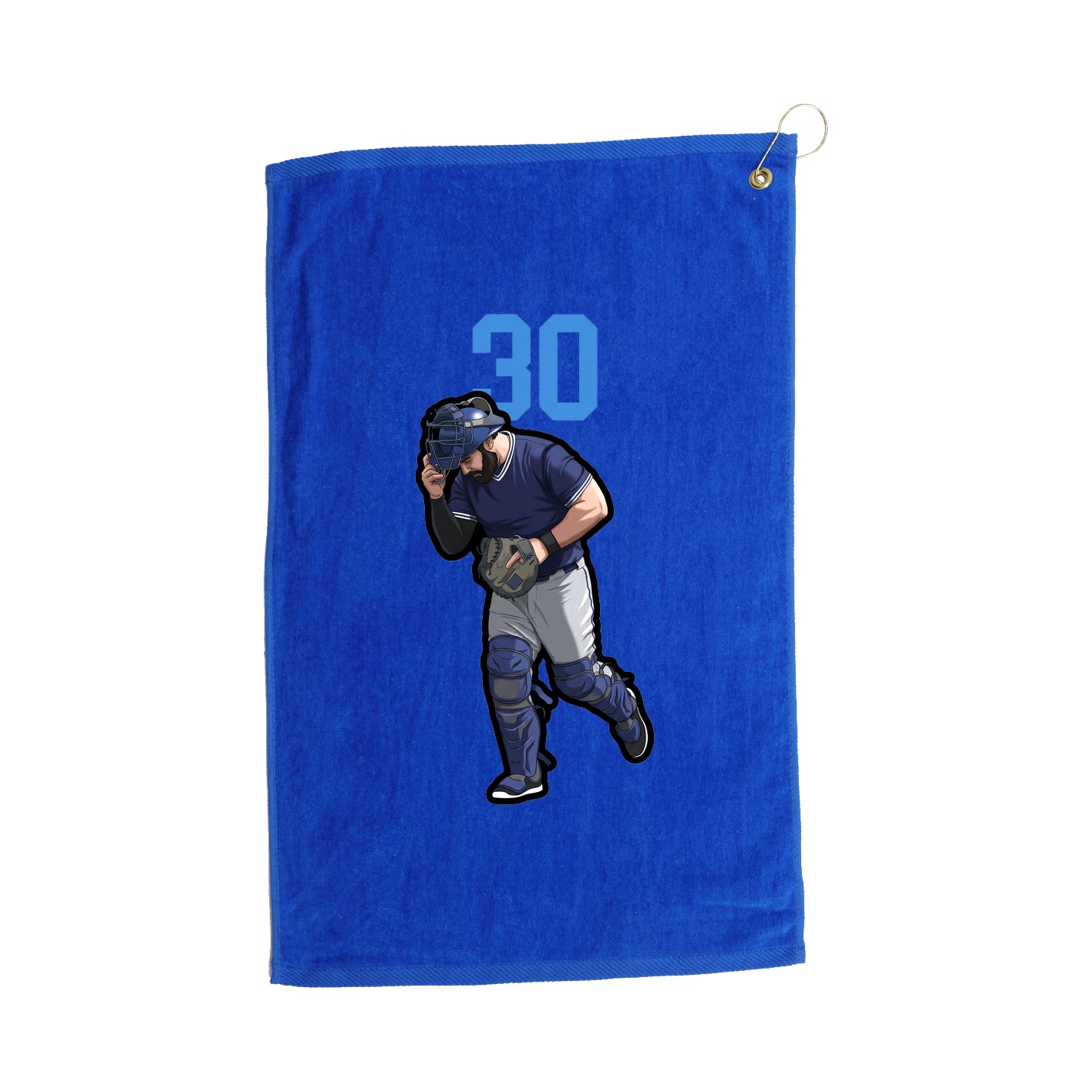 Golf Towel — Number Top in Royal