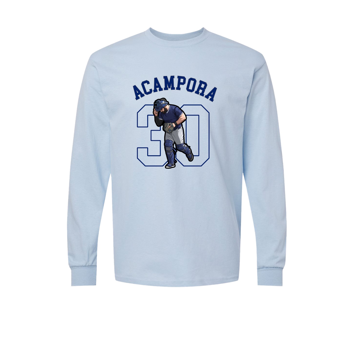 Long Sleeve Tee — Shirsey Arch in Light Blue