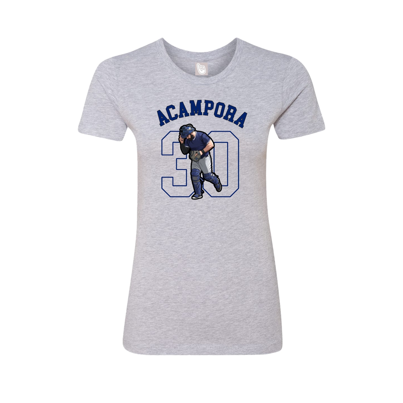 Fitted Women's Tee — Shirsey Arch in Grey