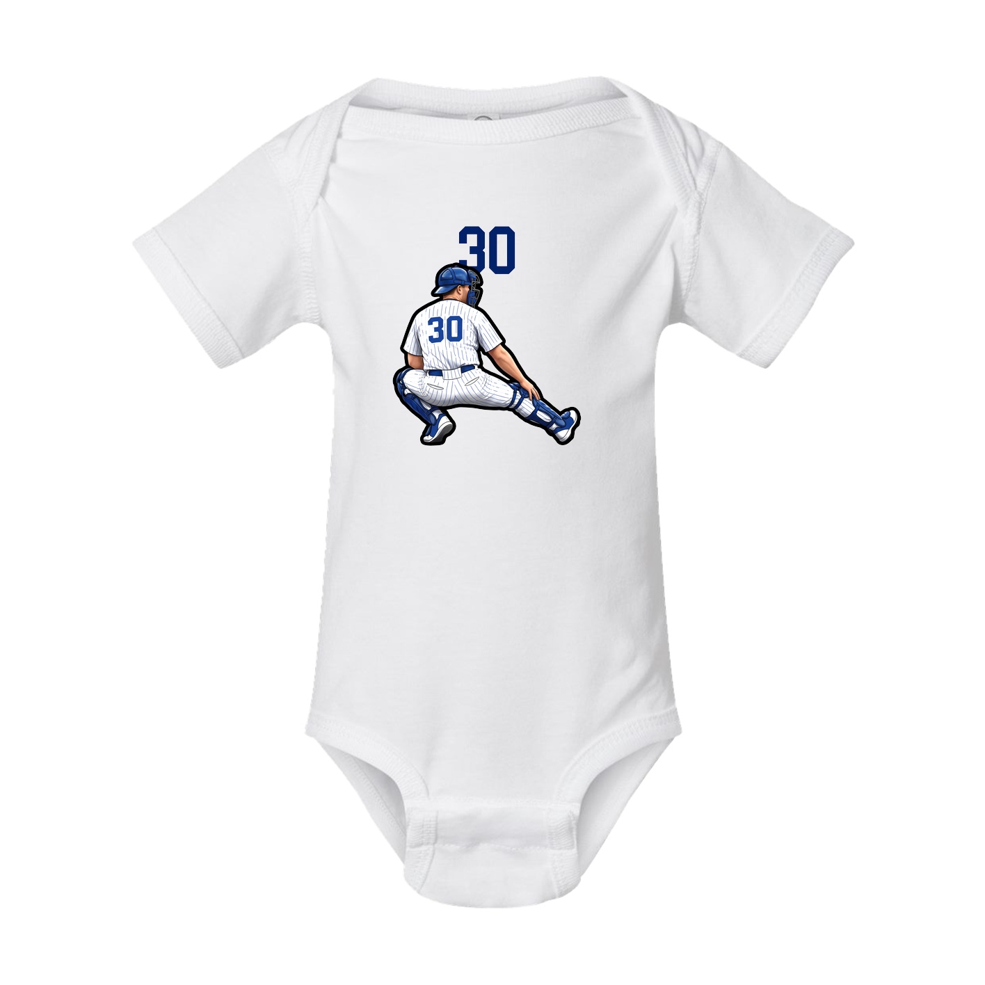 Baby Onesie — Number Top in White