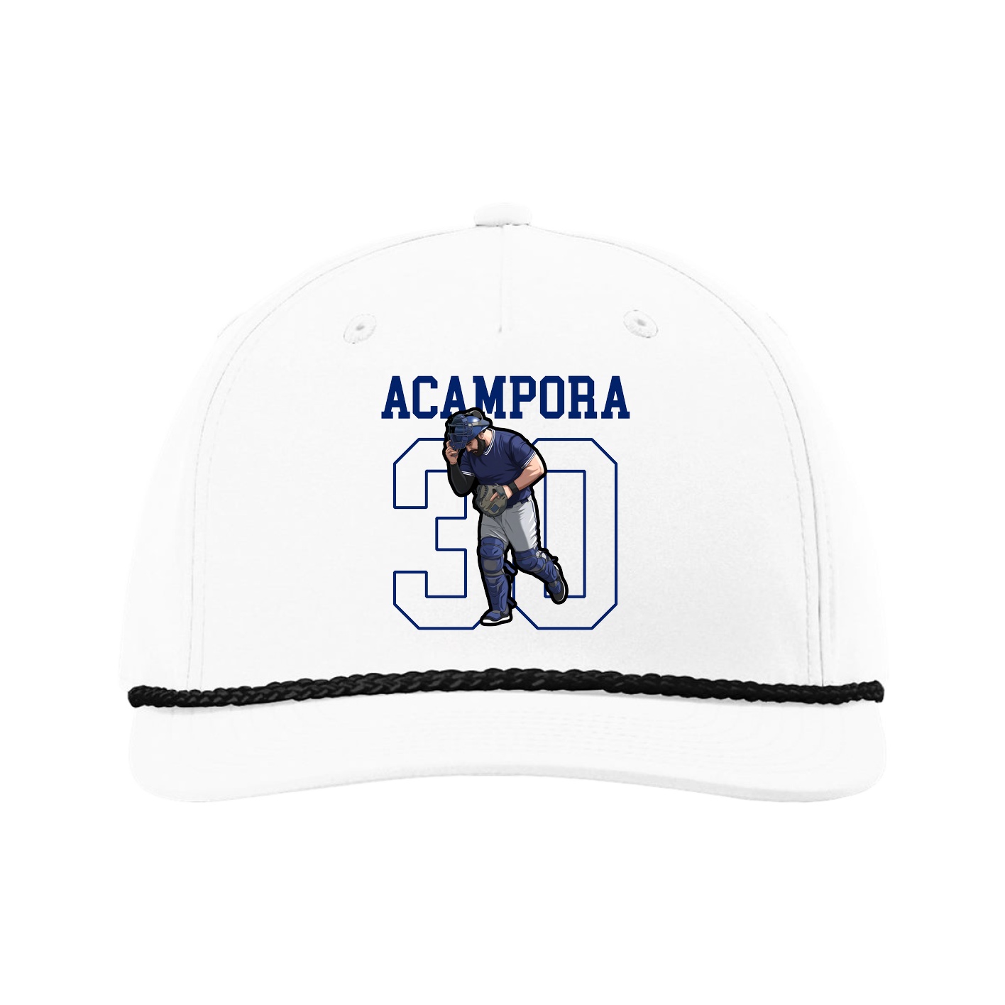Five-Panel Classic Rope Cap — Shirsey in White