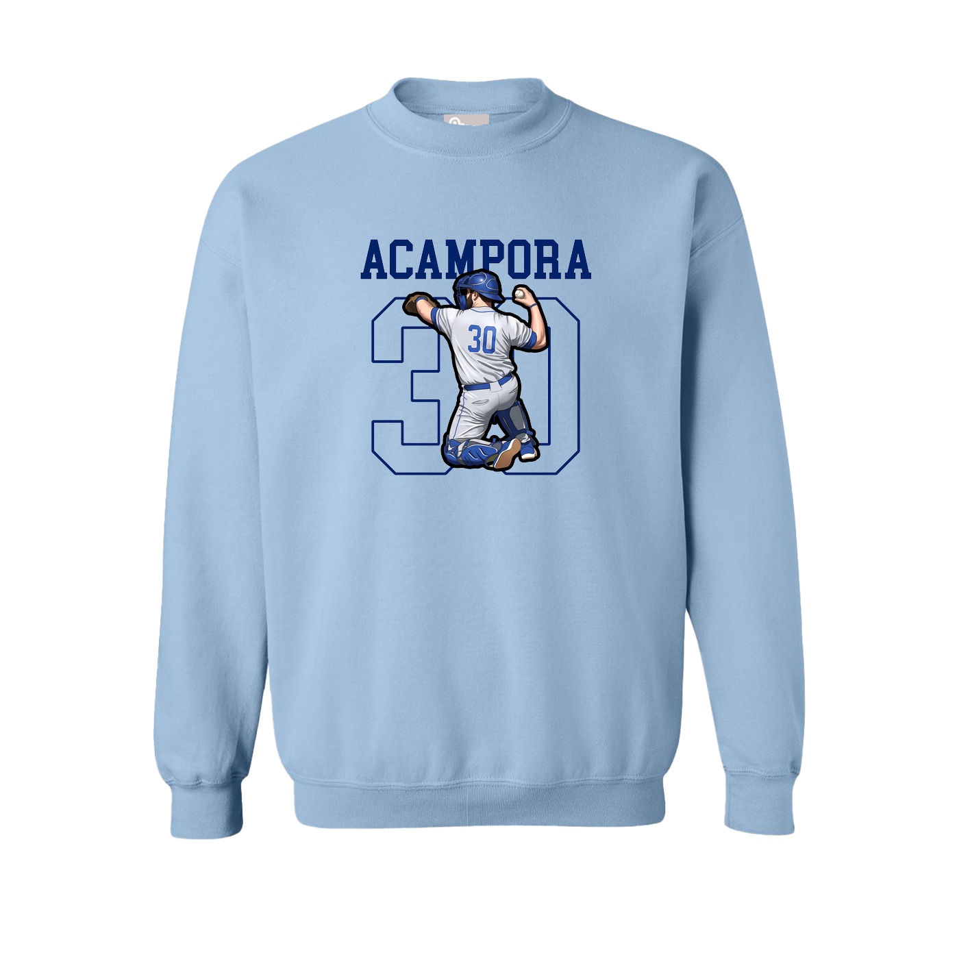 Fleece Crew — Shirsey in Light Blue