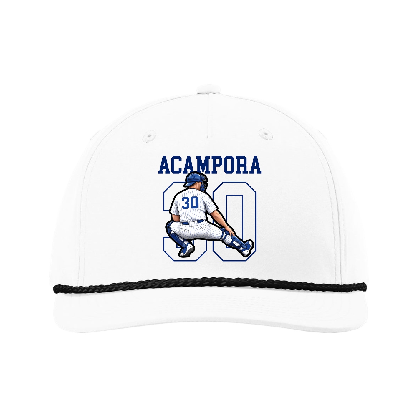 Five-Panel Classic Rope Cap — Shirsey in White