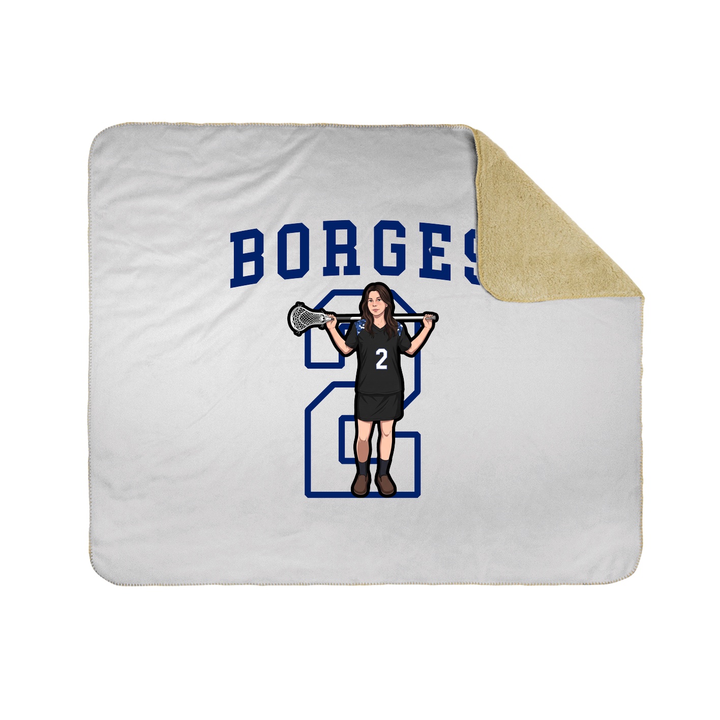 50x60 Sherpa Lined Throw Blanket