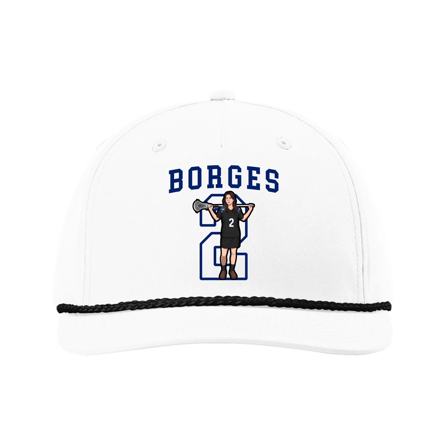 Five-Panel Classic Rope Cap — Shirsey in White