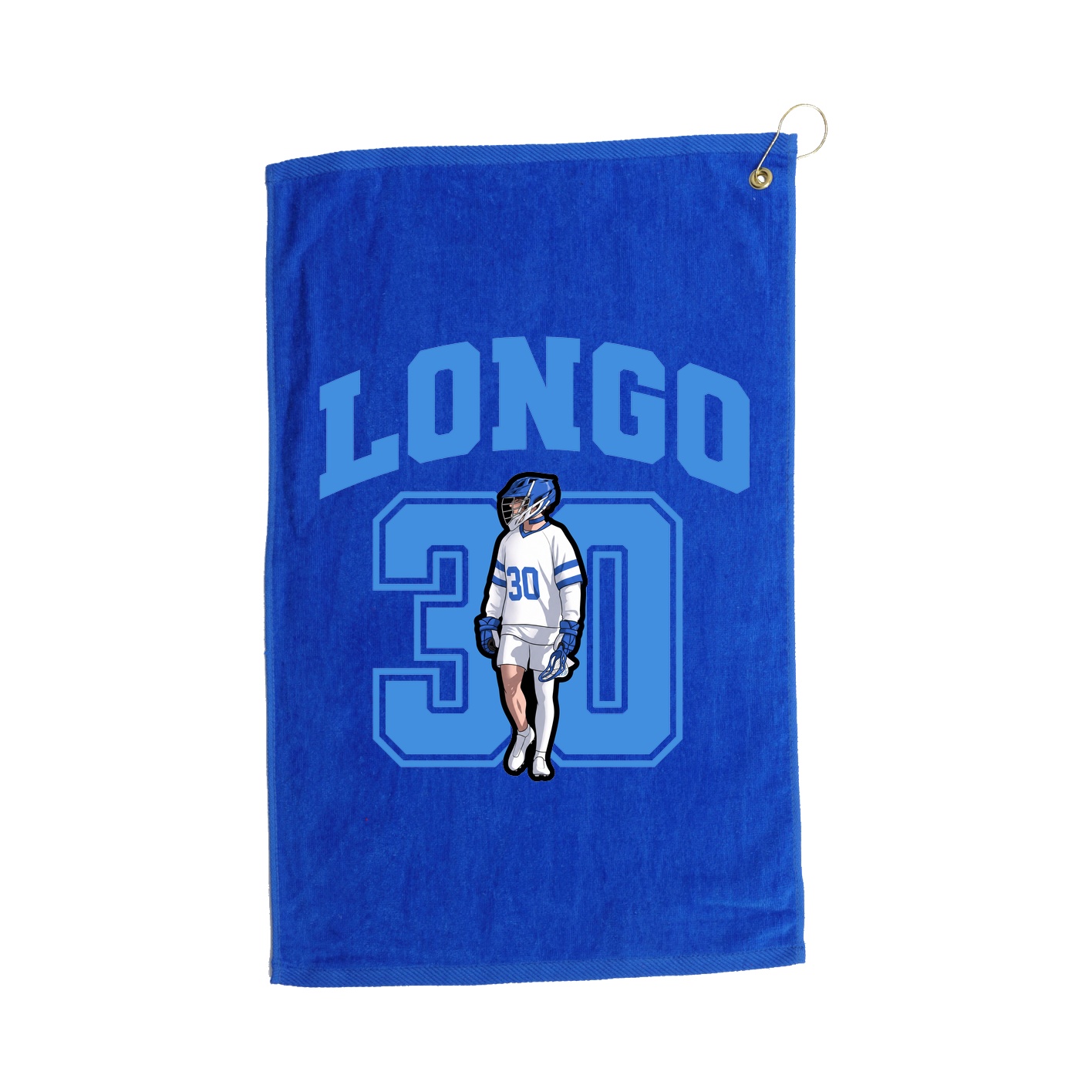 Golf Towel — Number in Royal