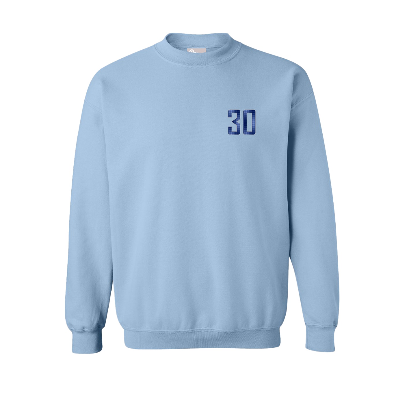Fleece Crew — Front Shirsy in Light Blue