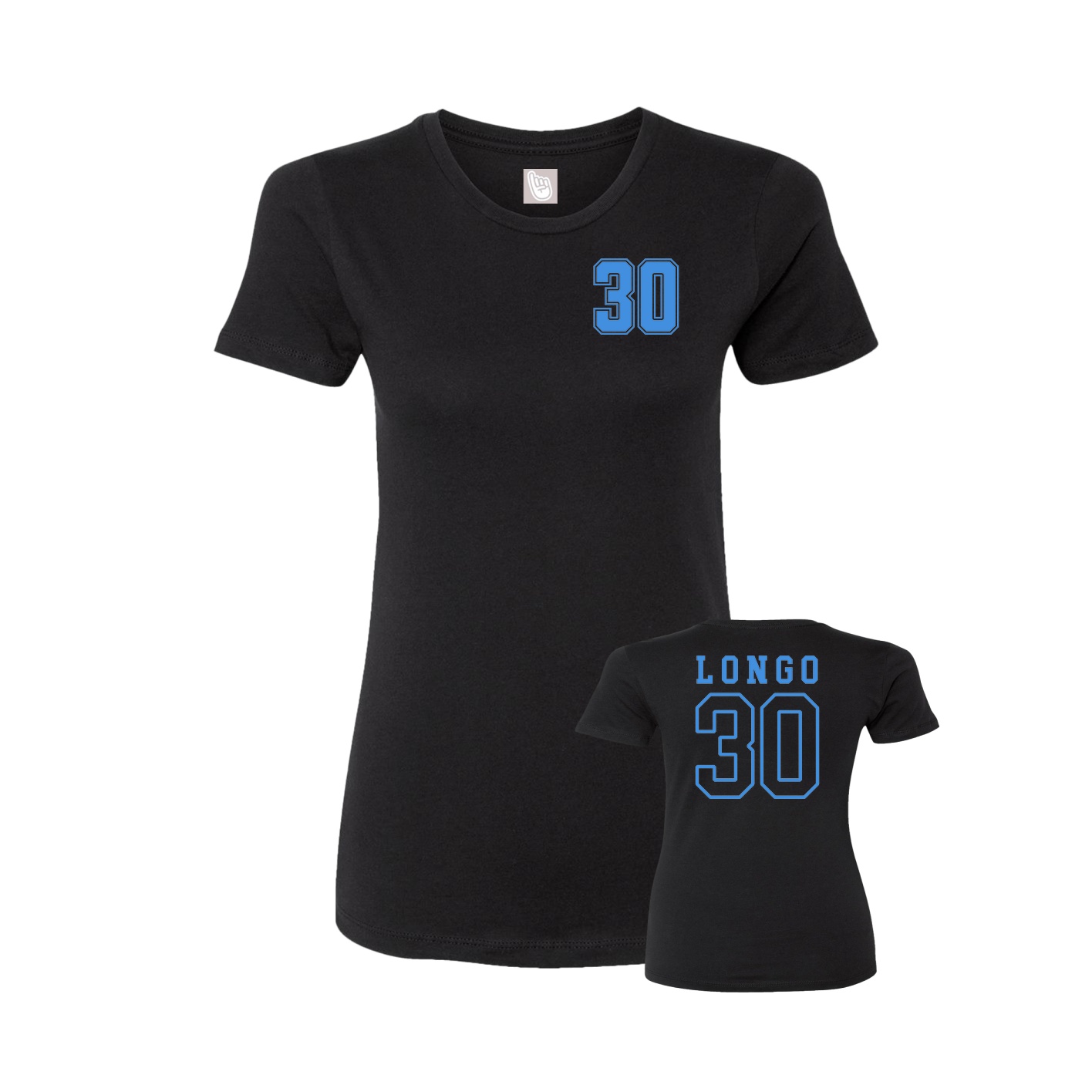 Womens Tee — Chest Back in Black