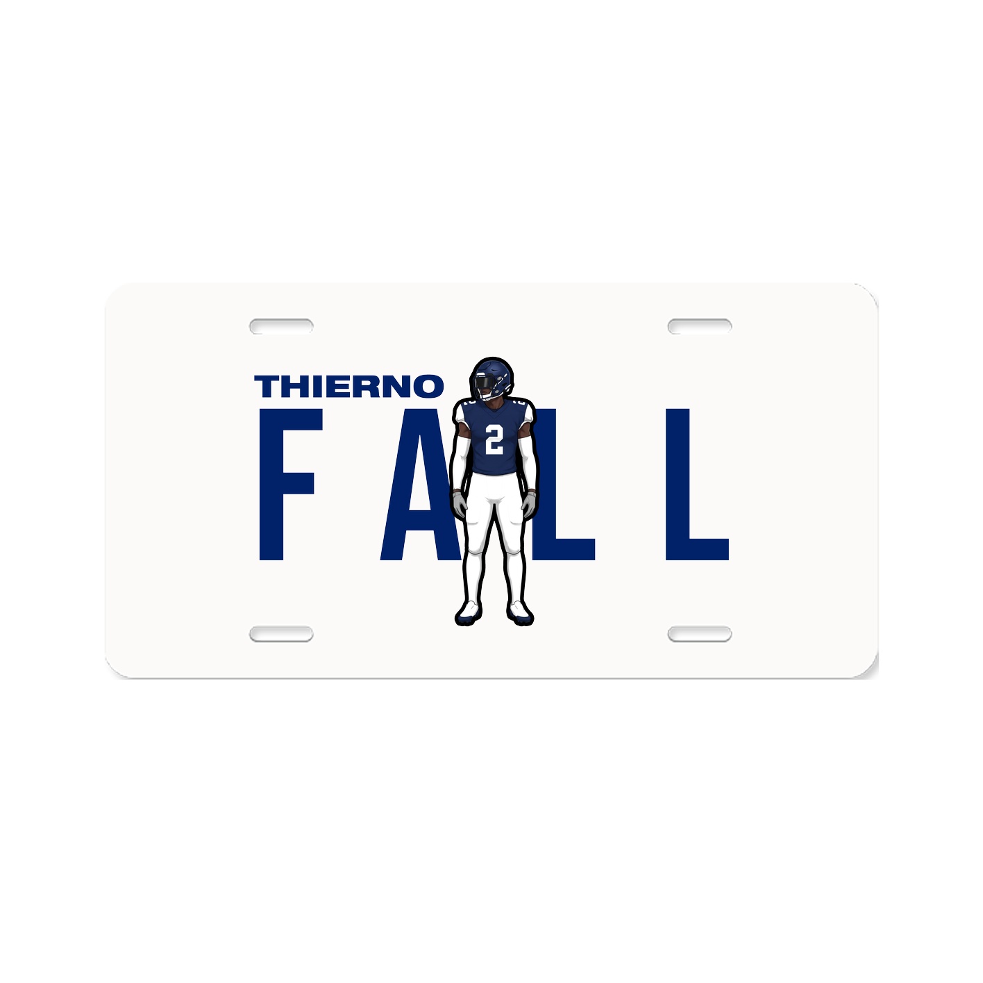 License Plate — Player Name in Classic