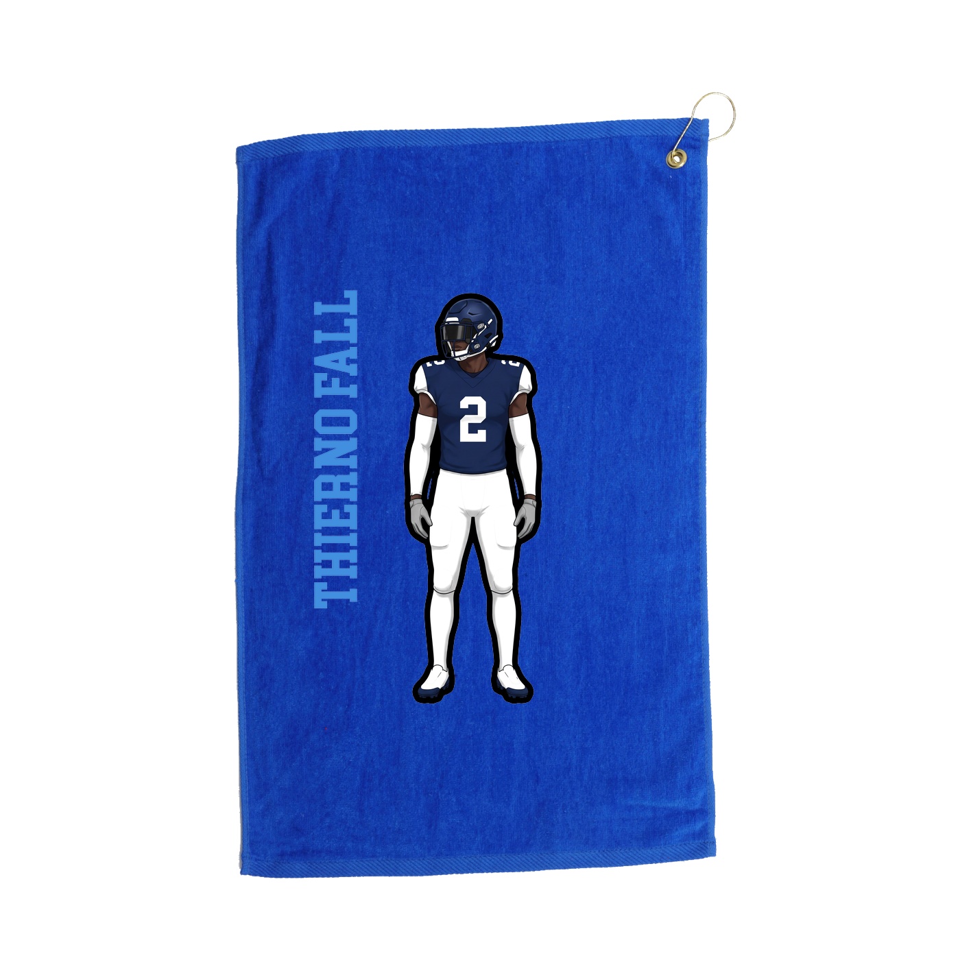 Golf Towel — Name Vertical in Royal
