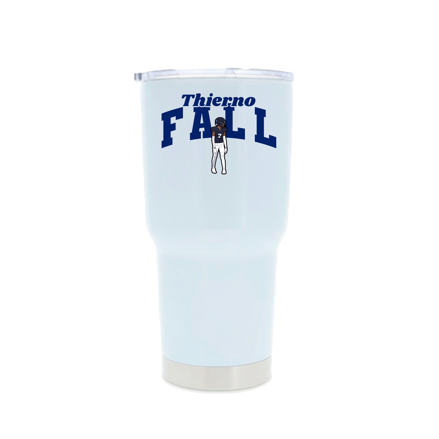 30oz Stainless Steel Tumbler — Signature Arch in White