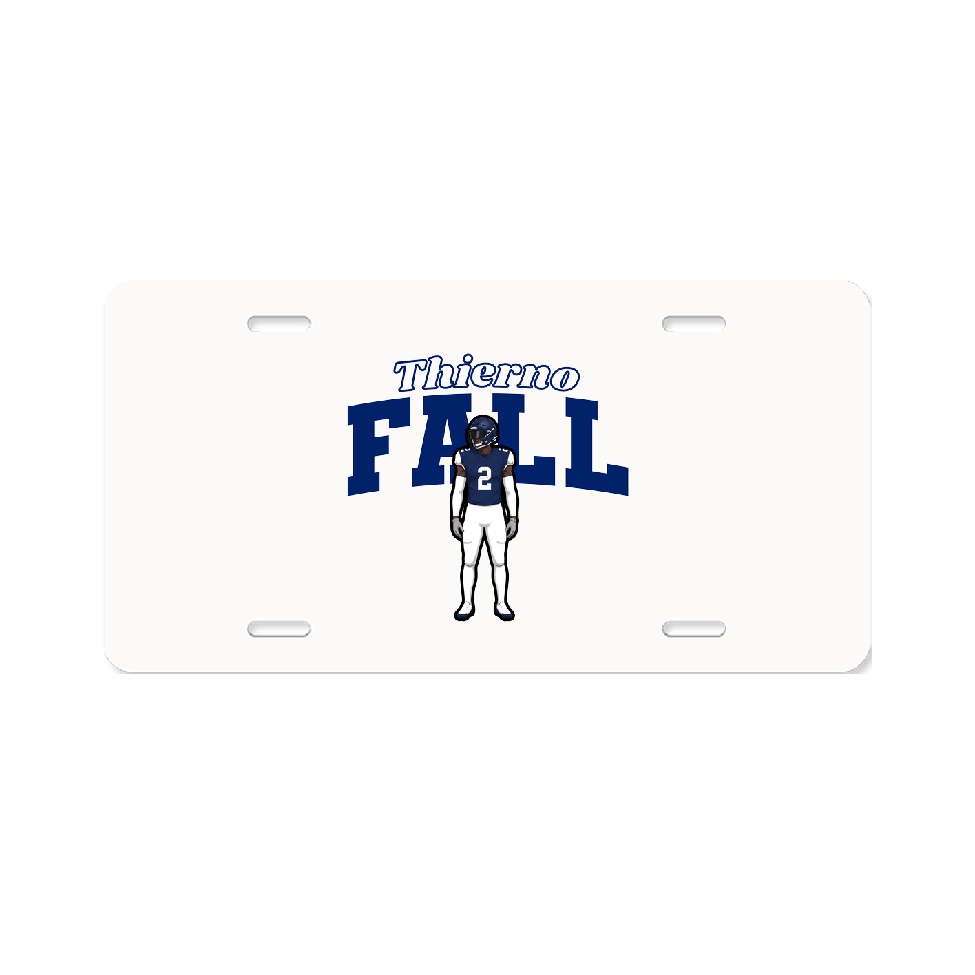 License Plate — Name Arch in Classic
