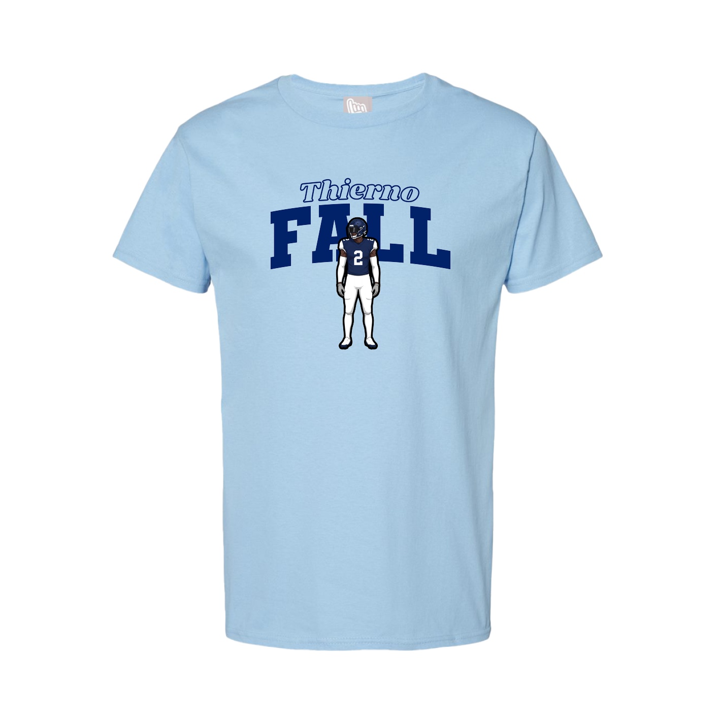 Youth Tee — Name Arch in Light Blue
