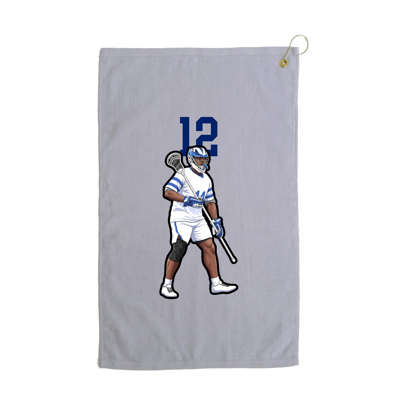 Golf Towel — Number Top in Grey