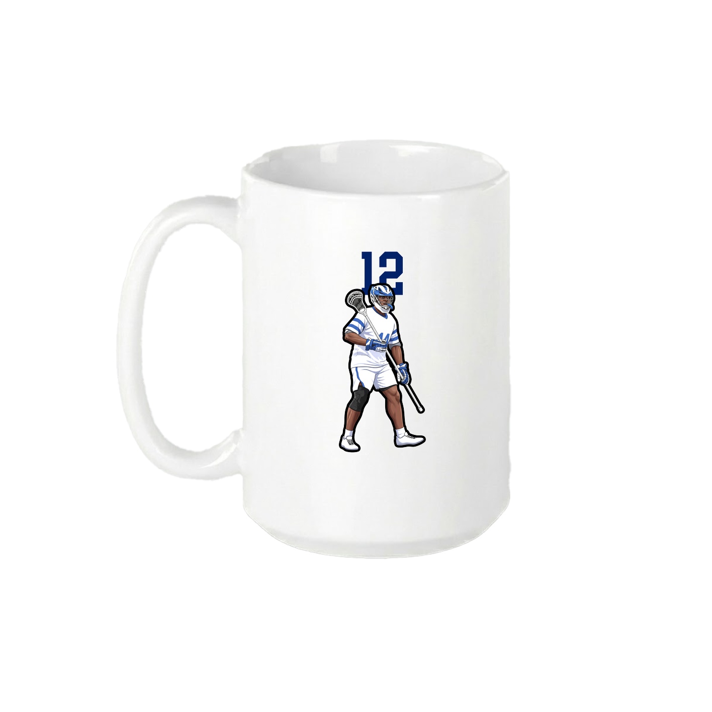 15oz Coffee Mug — Number Top in White