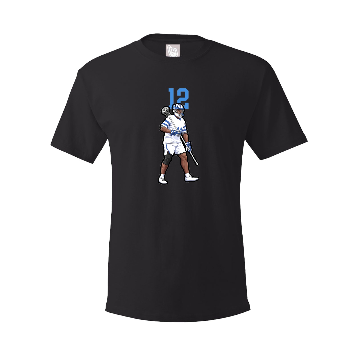 Youth Tee — Number Top in Black