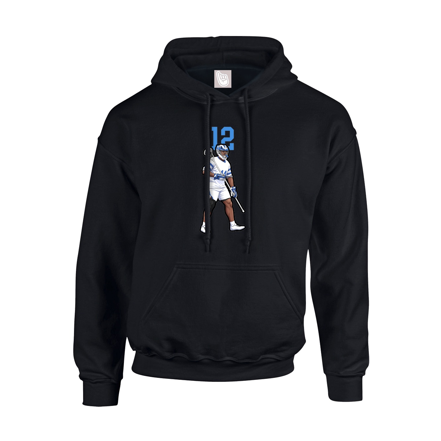 Hoodie — Number Top in Black