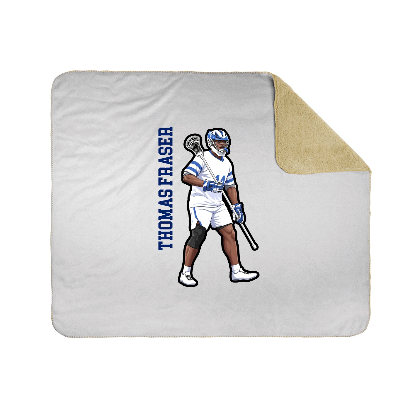 50x60 Sherpa Lined Throw Blanket