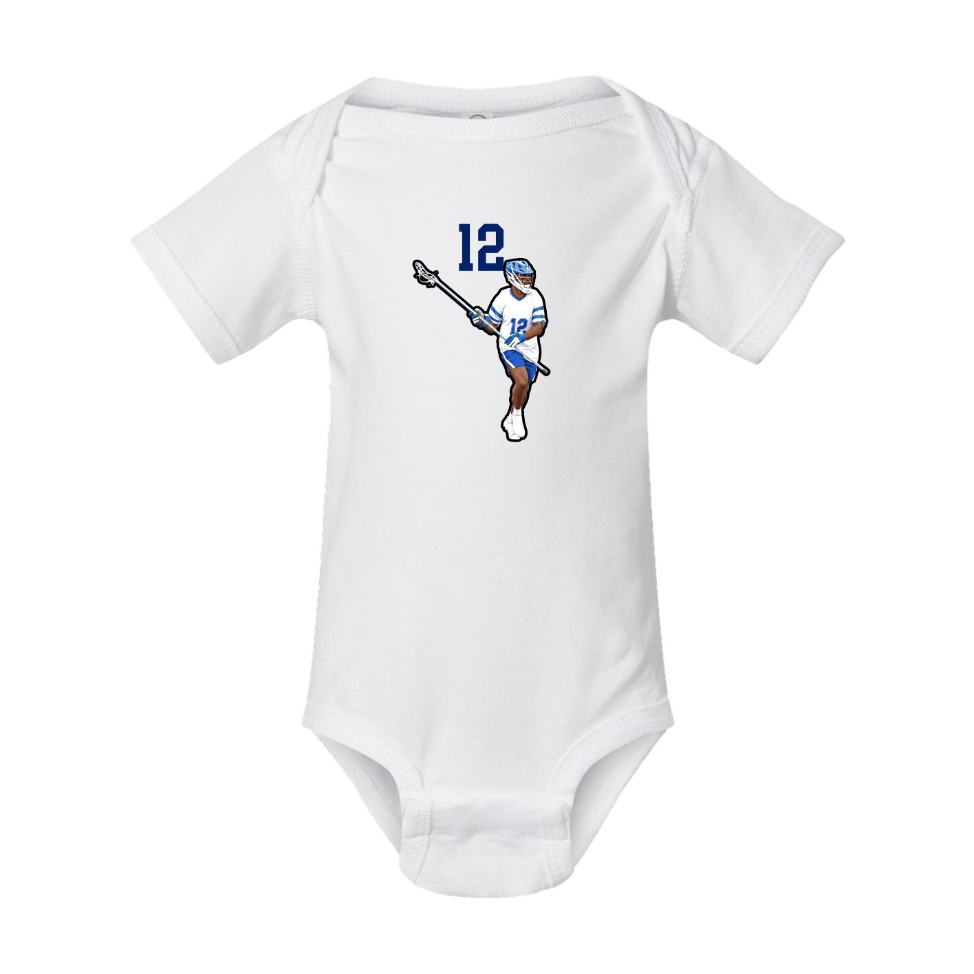 Baby Onesie — Number Top in White