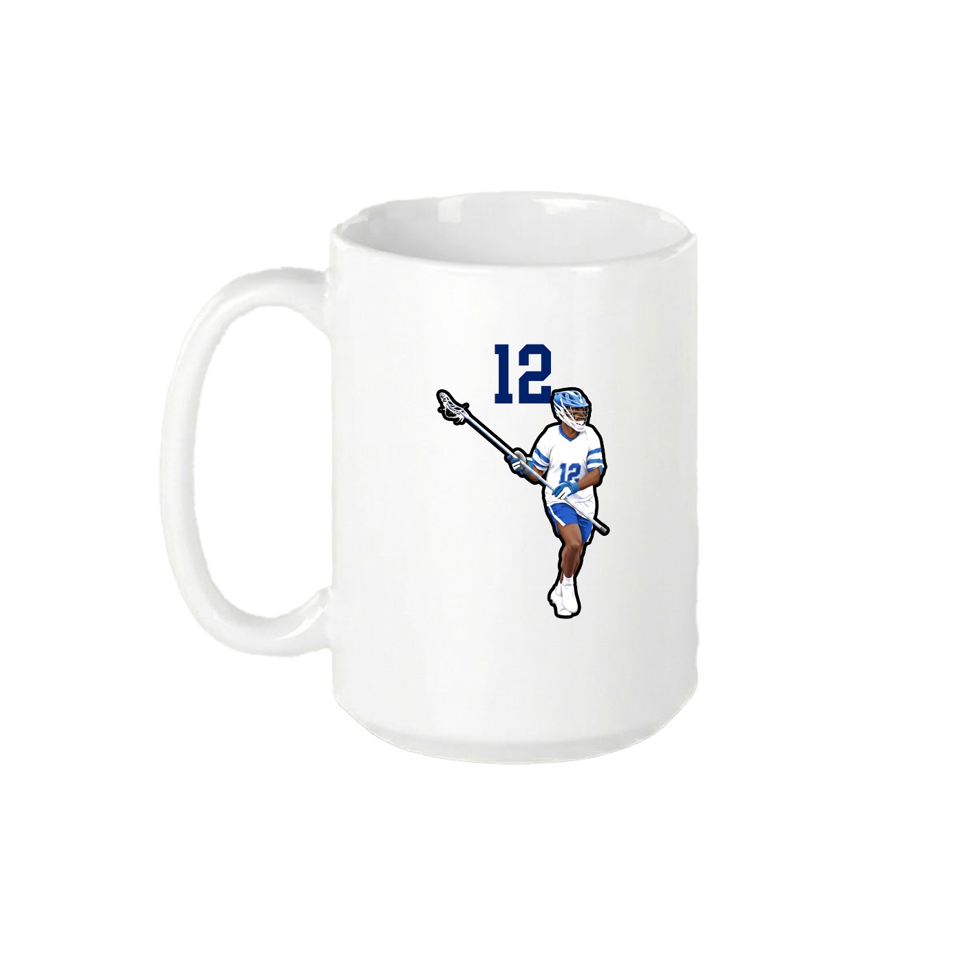 15oz Coffee Mug — Number Top in White