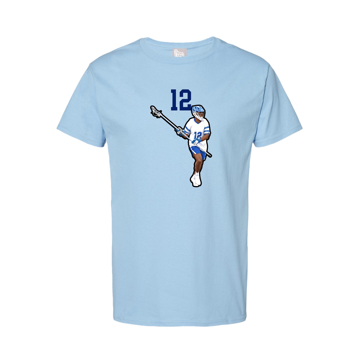 Tee — Number Top in Light Blue