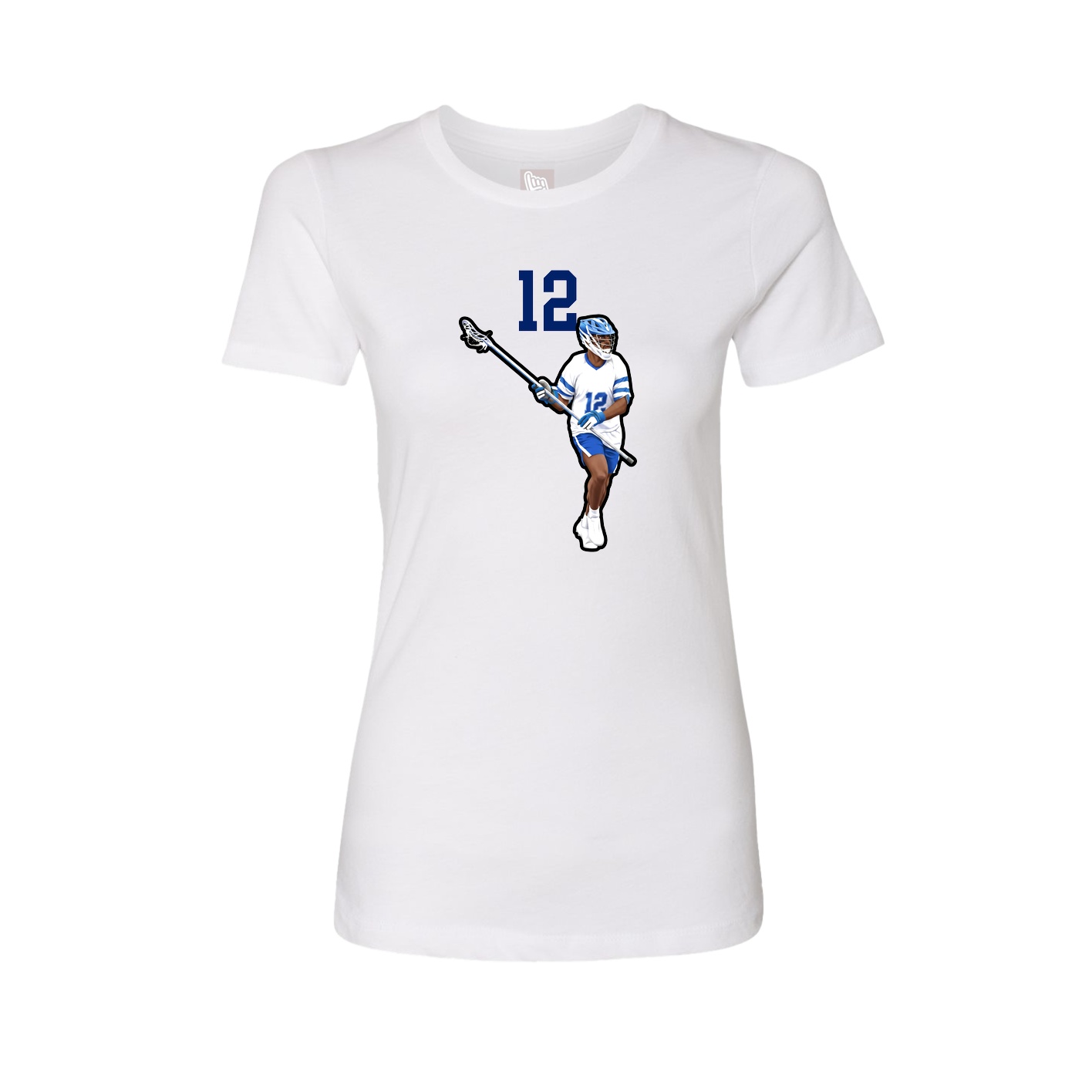 Womens Tee — Number Top in White