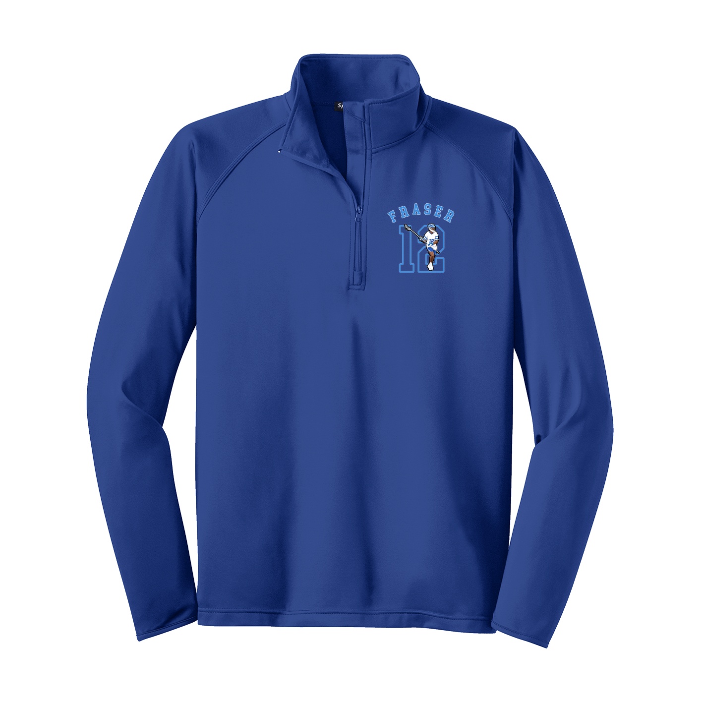 Q-Zip Pullover — Shirsey Arch in Royal