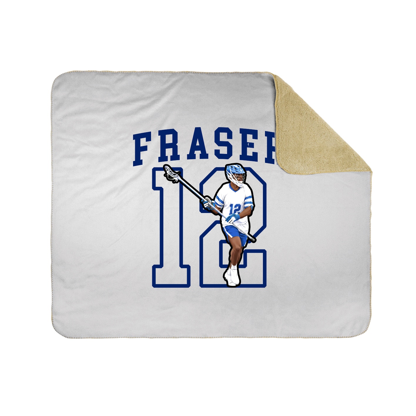 Throw Blanket — Shirsey in White