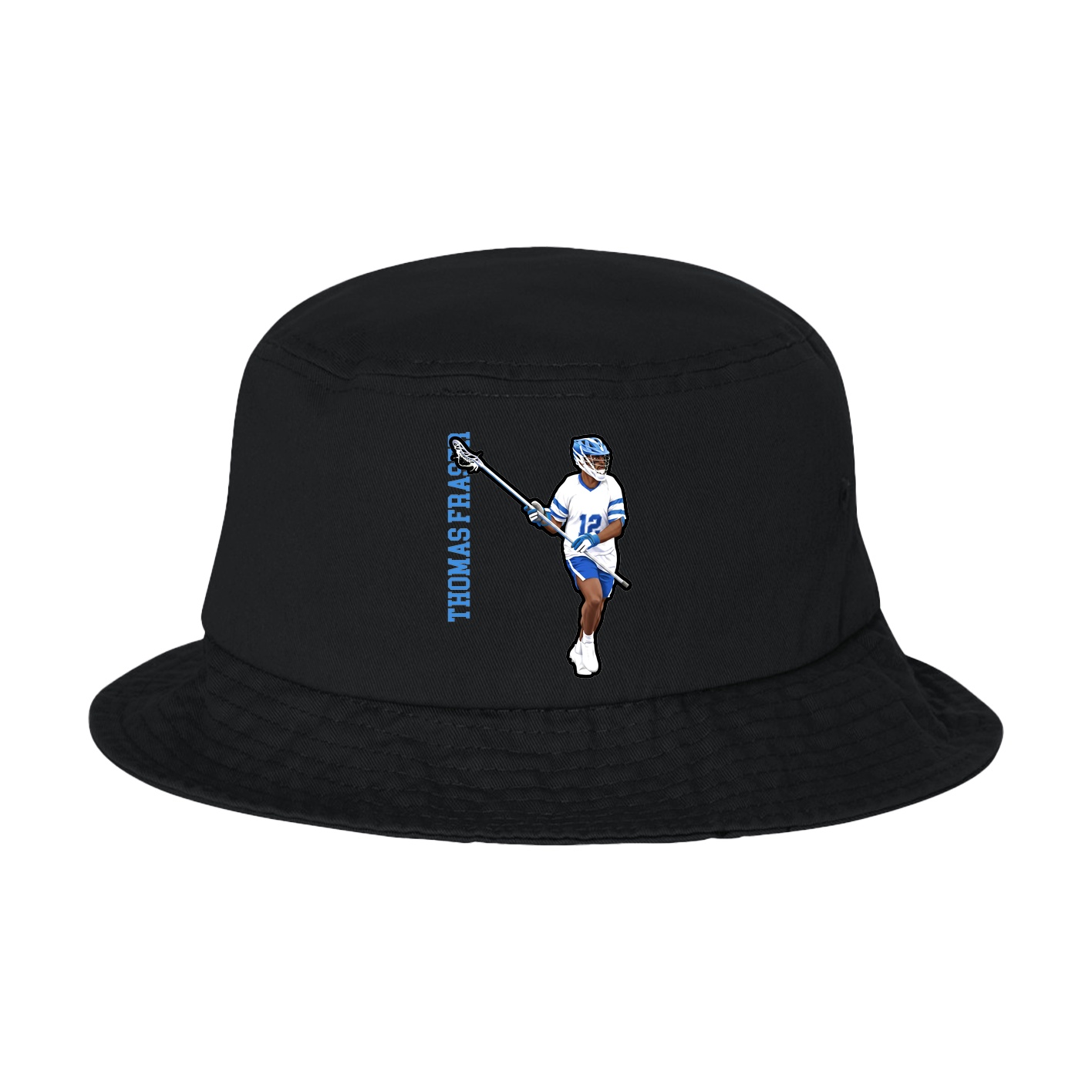 Bucket Cap — Name Vertical in Black