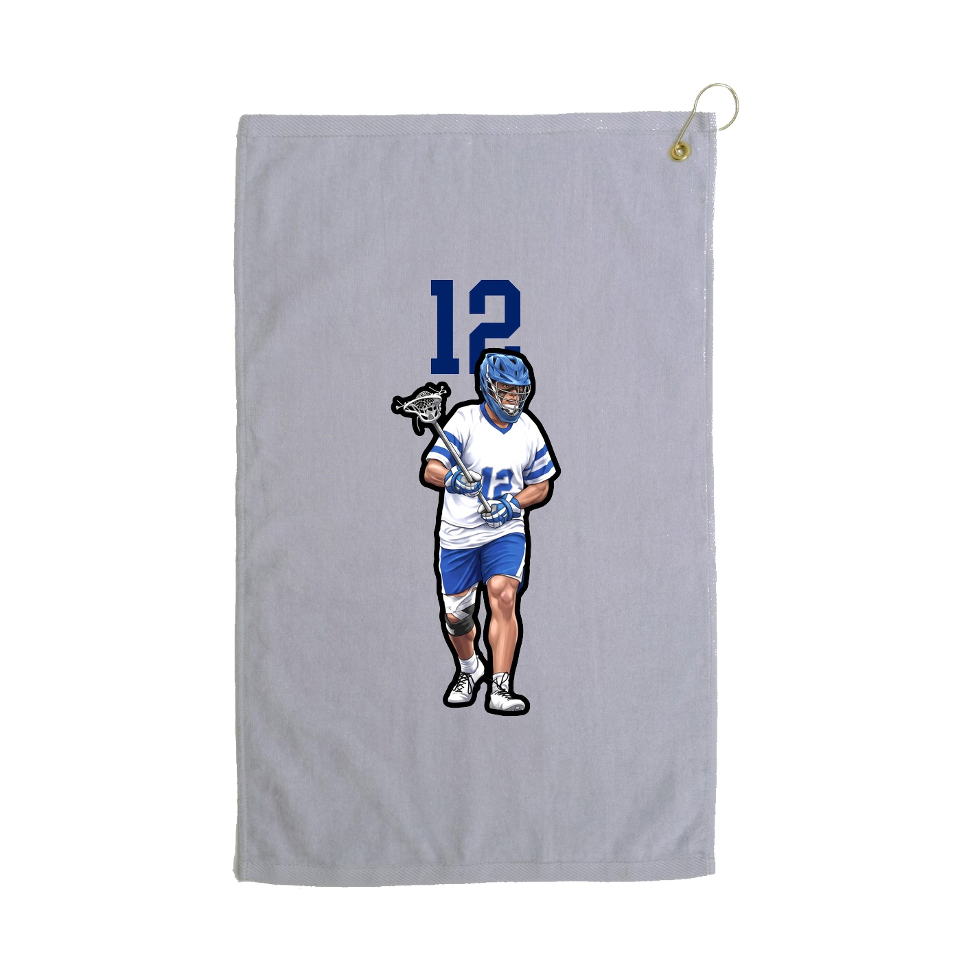 Golf Towel — Number Top in Grey