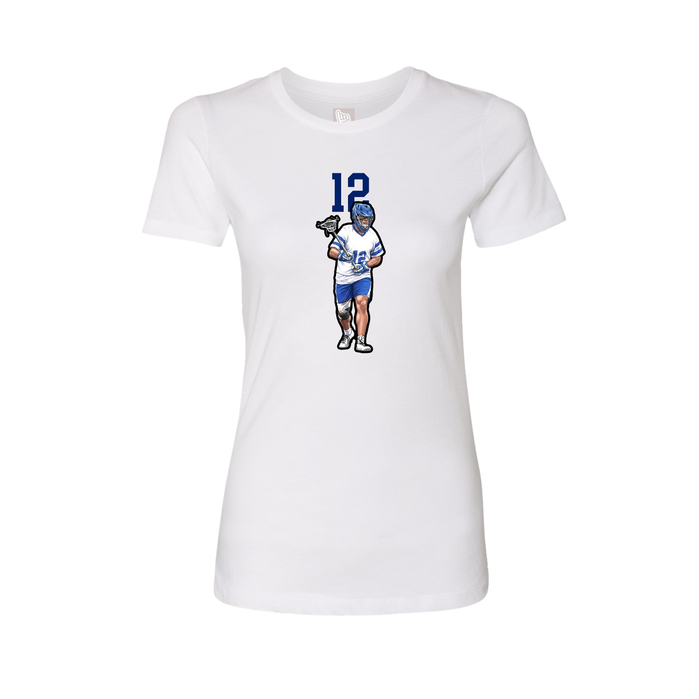 Womens Tee — Number Top in White