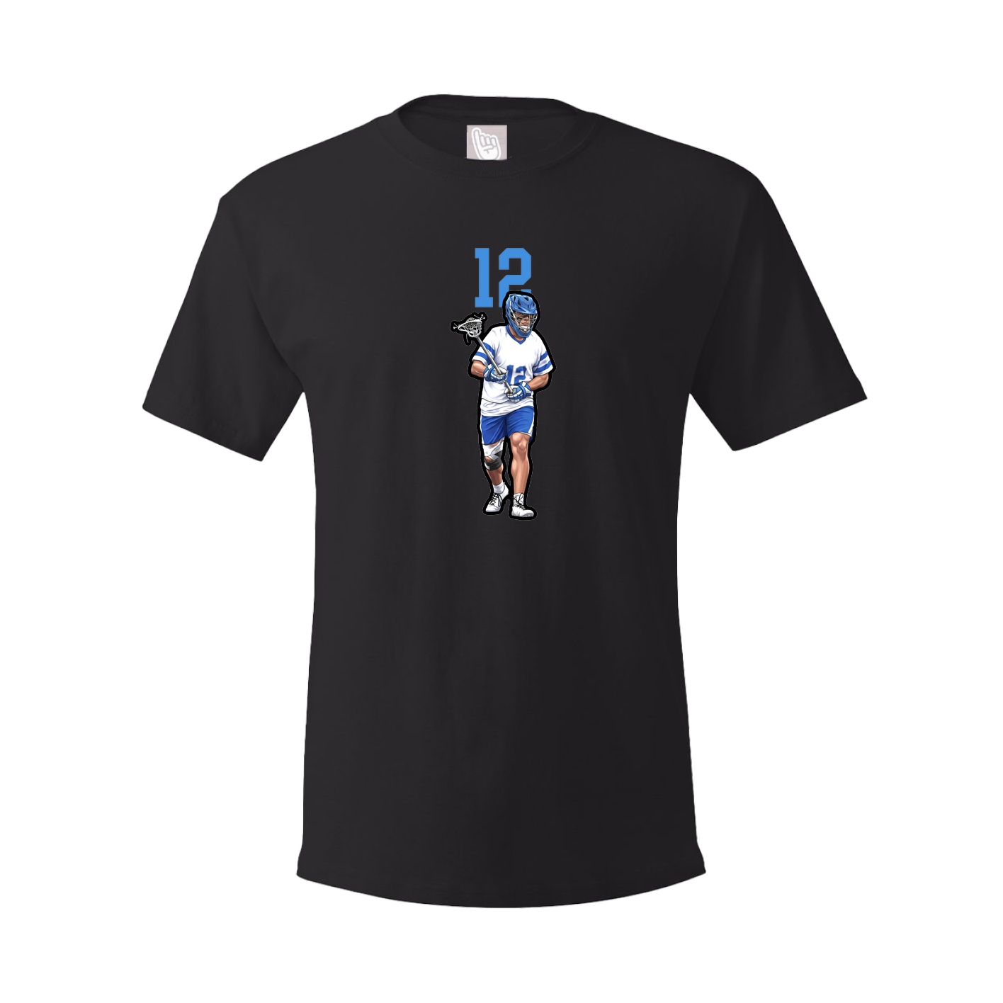 Youth Tee — Number Top in Black