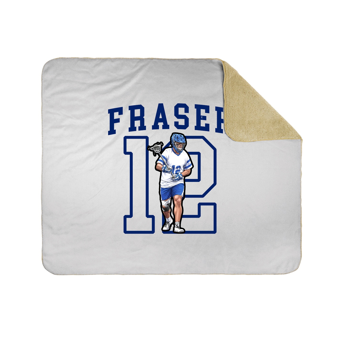Throw Blanket — Shirsey in White