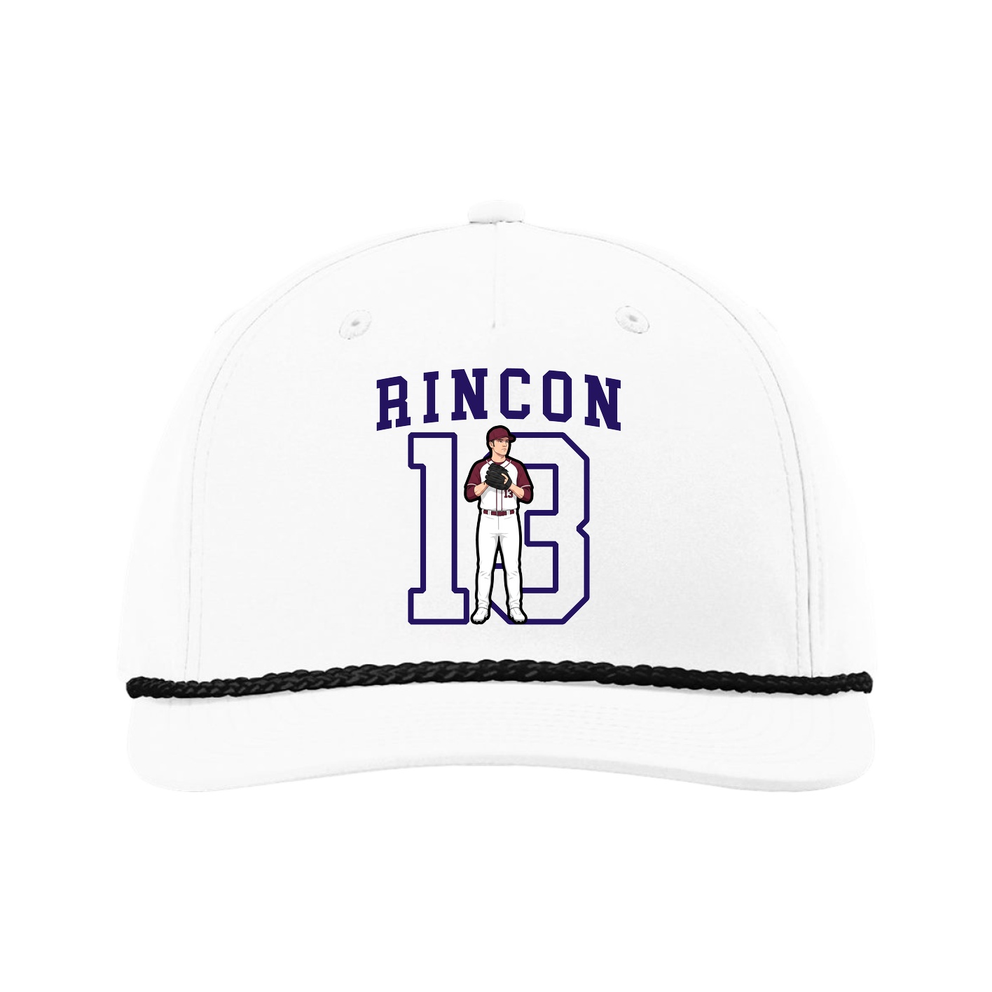Five-Panel Classic Rope Cap — Shirsey in White