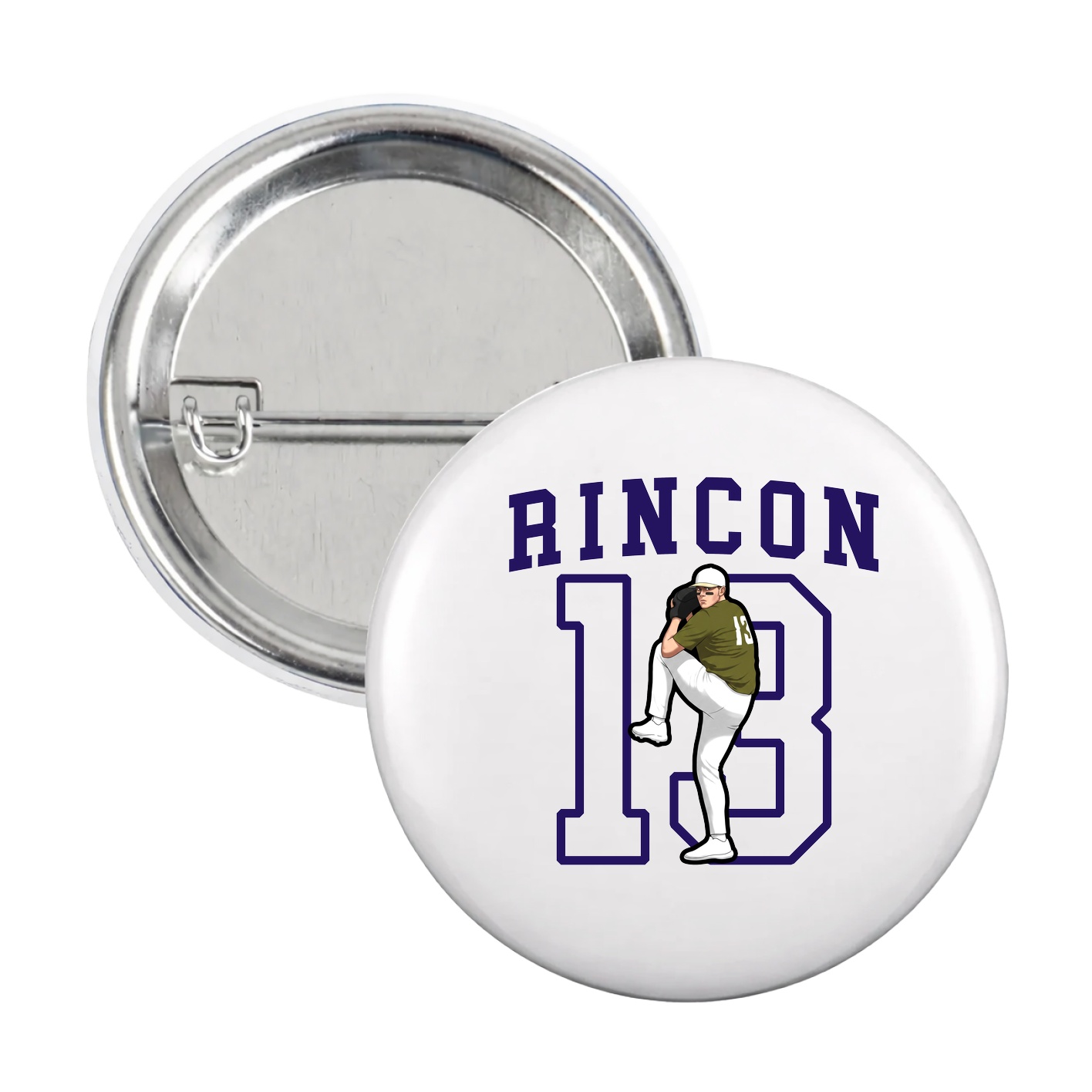 Game Day Button — Shirsey in White